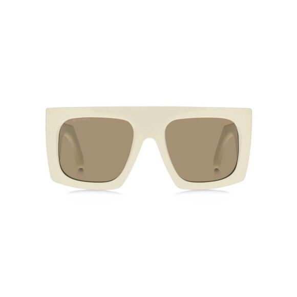 New Etro ETROSCREEN 0SZJ70 White Oversized Square Sunglasses Brown Lenses main image 8